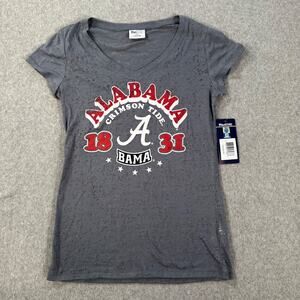 Alabama Crimson Tide Bama Pro Edge T- Shirt Juniors Medium V-Neck Distressed New